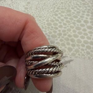 David yurman crossover ring GENUINE 
Inside ring says DY925